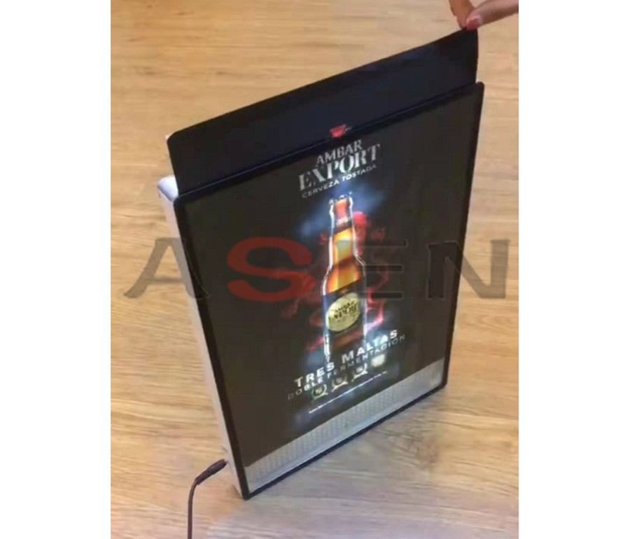 custom acrylic led wall display animation hanging acrylic led panel light box